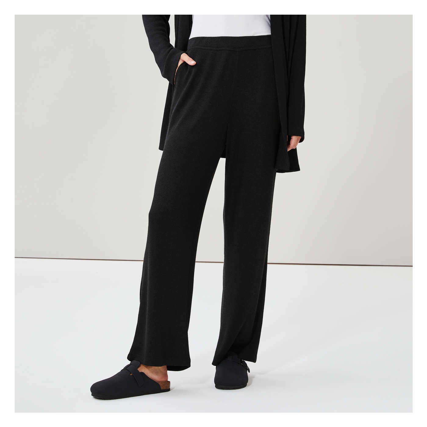 Knit Pant in JF Black from Joe Fresh